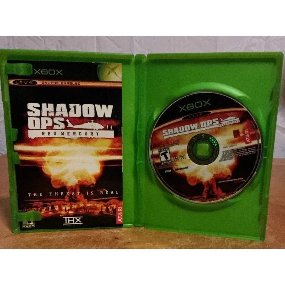 Shadow Ops Red Mercury (Microsoft Xbox, 2004) Complete with Manual